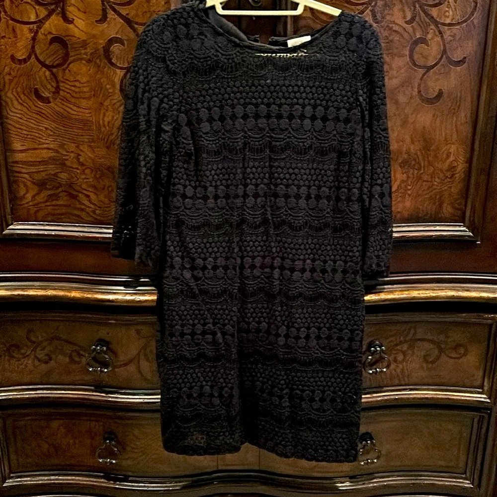 Chicos lace overlay dress